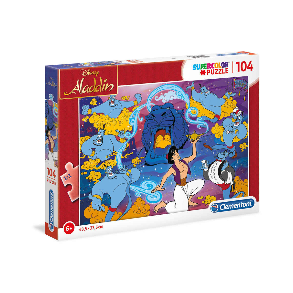 Clementoni - Disney Aladdin -104 Pcs - Supercolor Puzzle