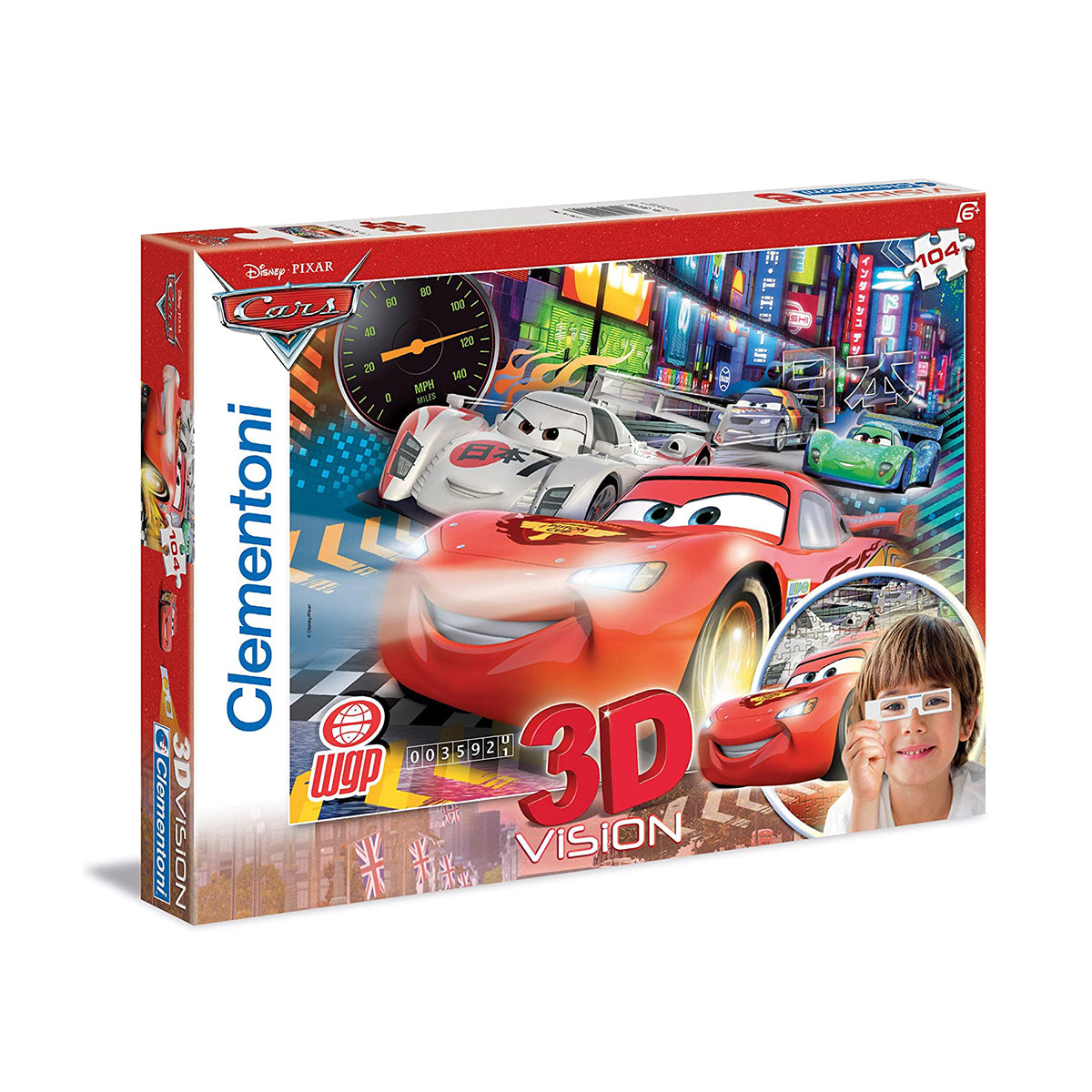 Clementoni - Disney Cars The Movie - 104 Pieces 3D Puzzle