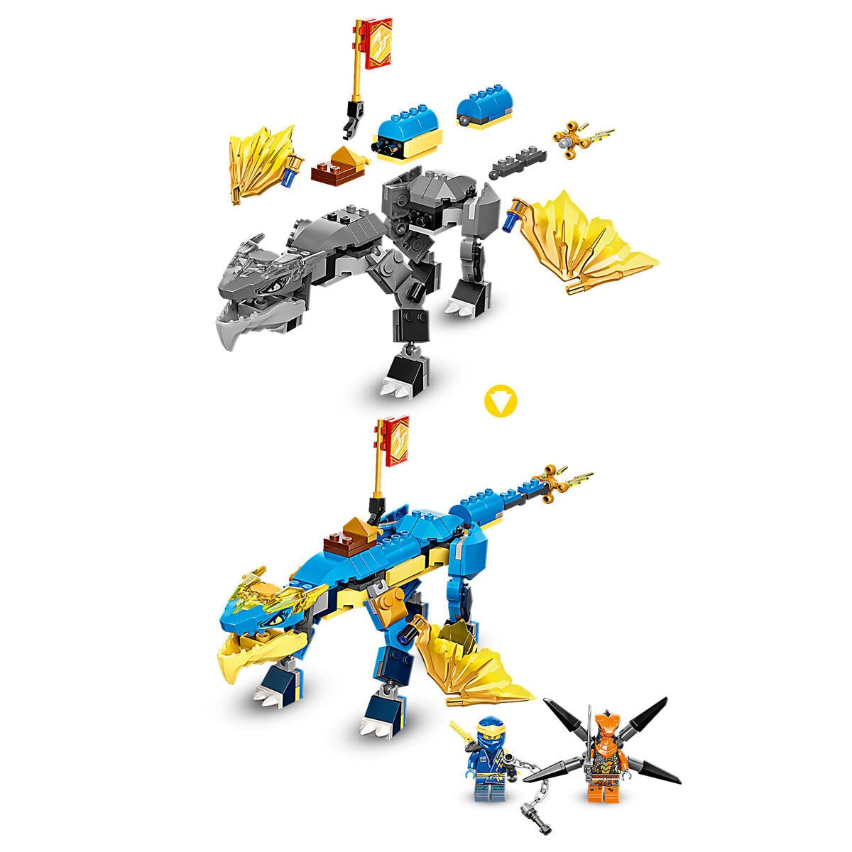 Lego ninjago dragon azul clearance