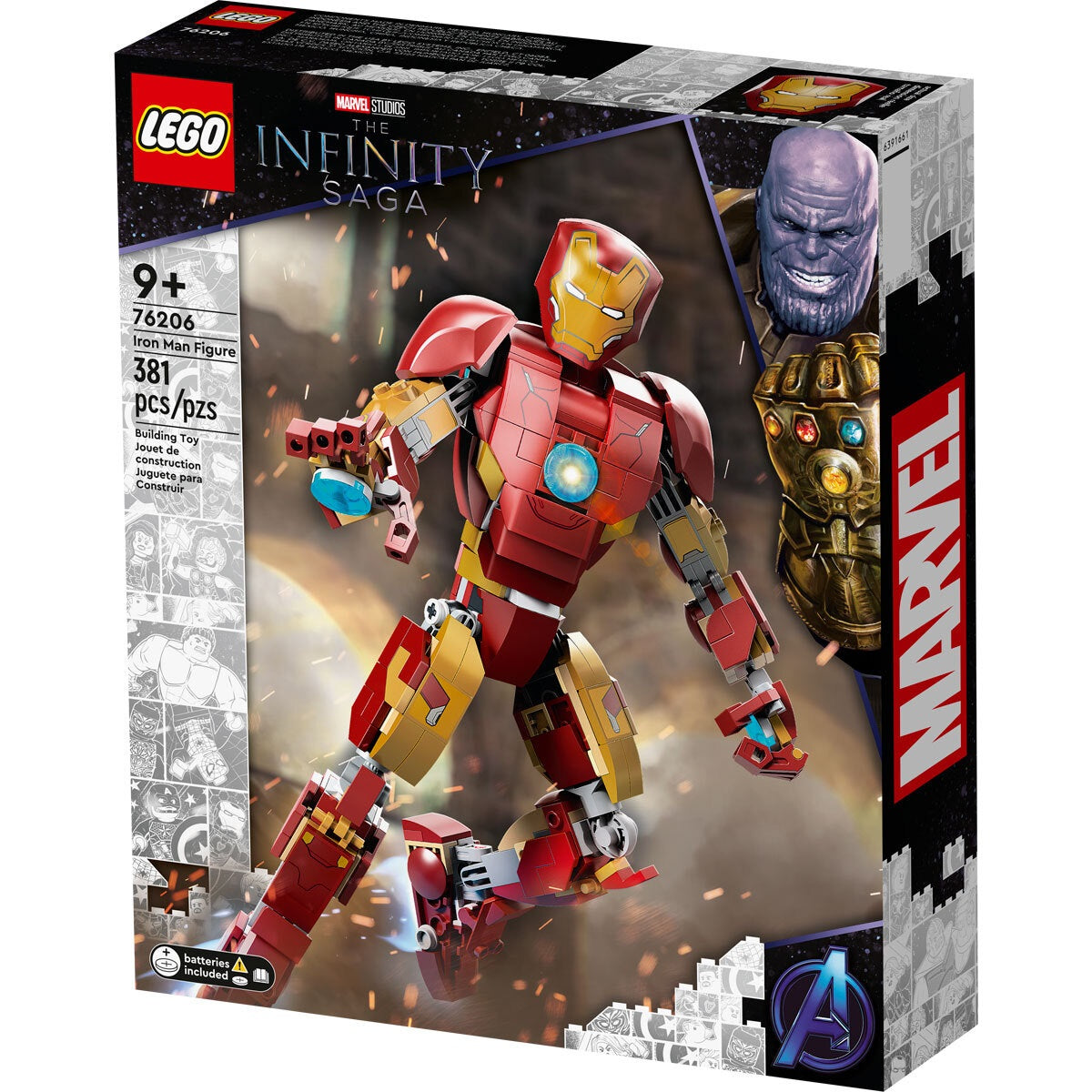LEGO Marvel The Infinity Saga Iron Man Figure - 76206
