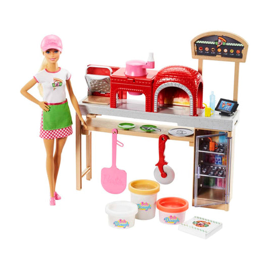 Barbie - Pizza Chef Doll And Playset