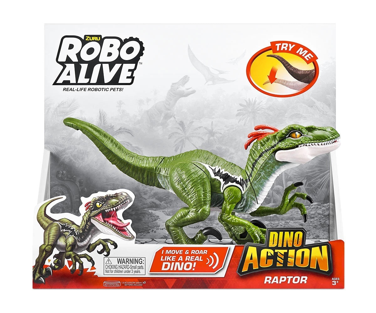 Robo Alive Dino Action Electronic Pet Raptor by ZURU 7172
