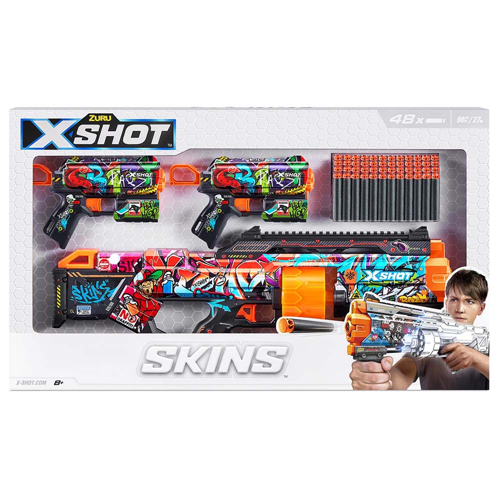X Shot - Skins Mix 3 pcs Combo Pack by ZURU 36524