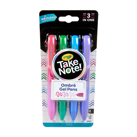 Crayola - Take Note Medium Point Washable Gel Pens