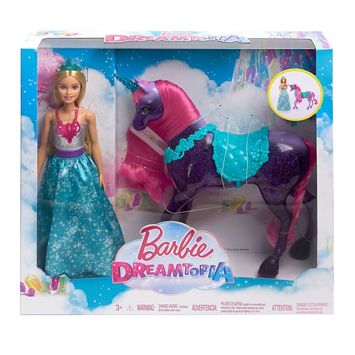 Barbie - Dreamtopia Doll and Unicorn