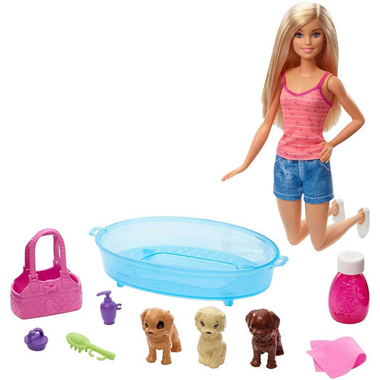 Barbie - Pets 'n Puppy Bath Time Playset