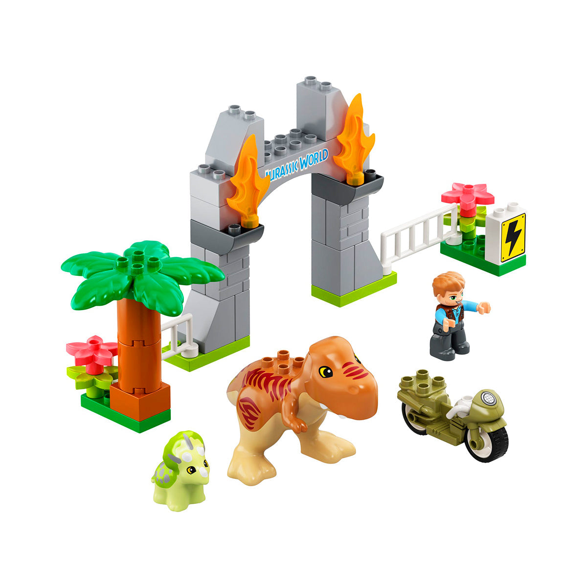 LEGO Duplo - T. rex and Triceratops Dinosaurs Breakout 10939