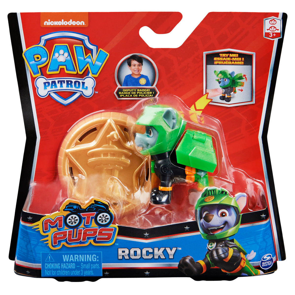Paw Patrol - Moto Pups Rubble Collectible (Styles Vary - One Supplied)
